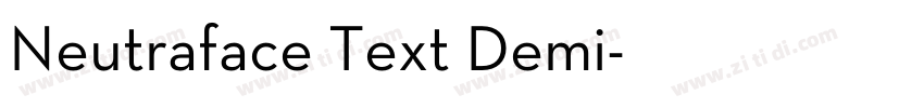 Neutraface Text Demi字体转换
